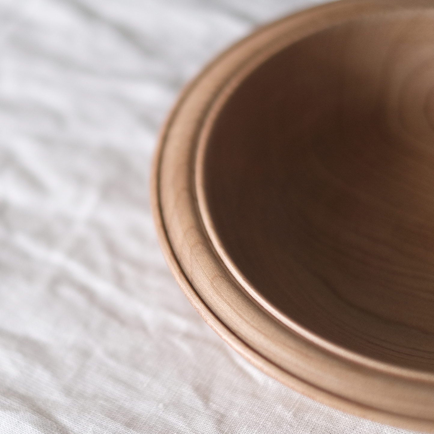 丸リム玉縁深皿 18cm(カエデ)【A】