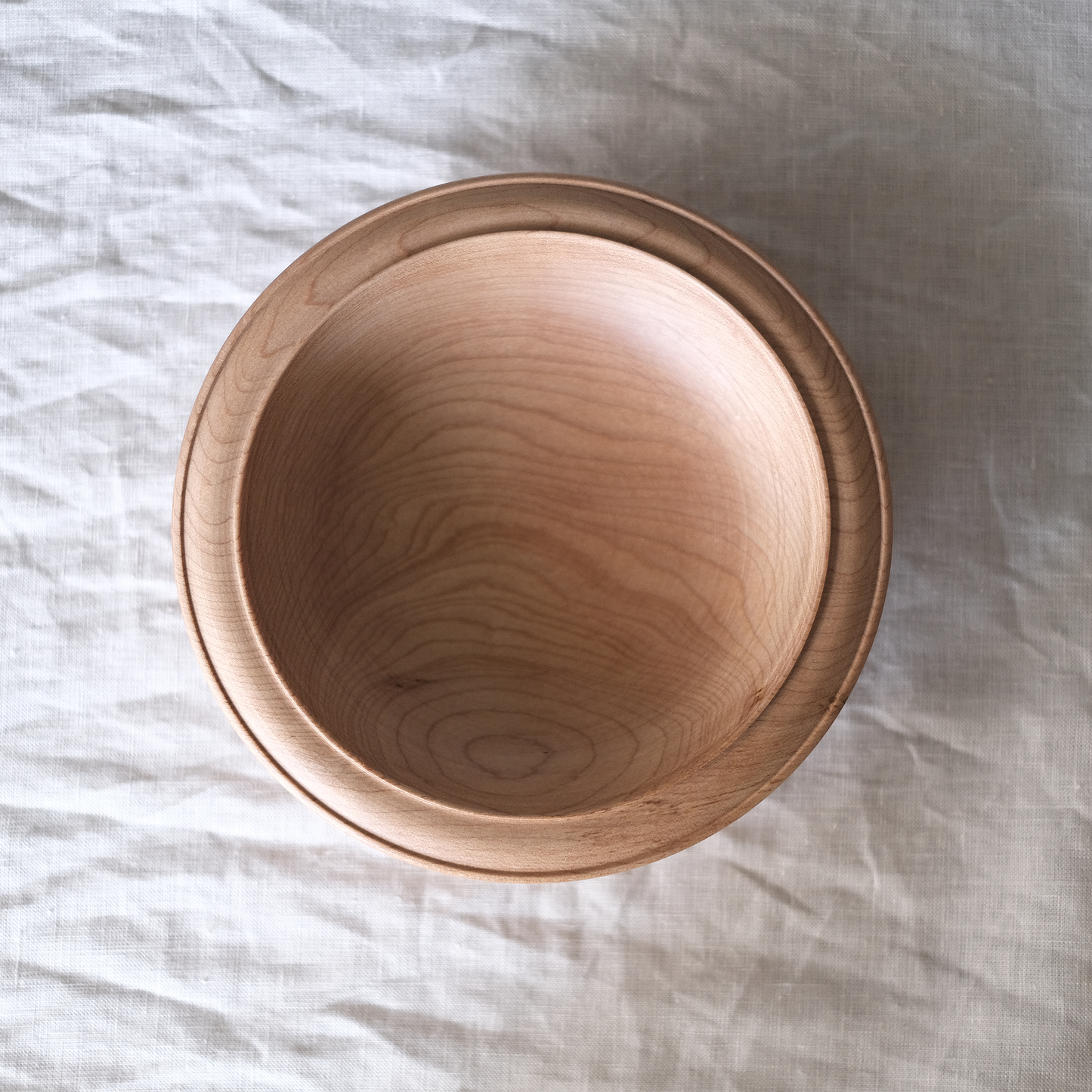 丸リム玉縁深皿 18cm(カエデ)【B】