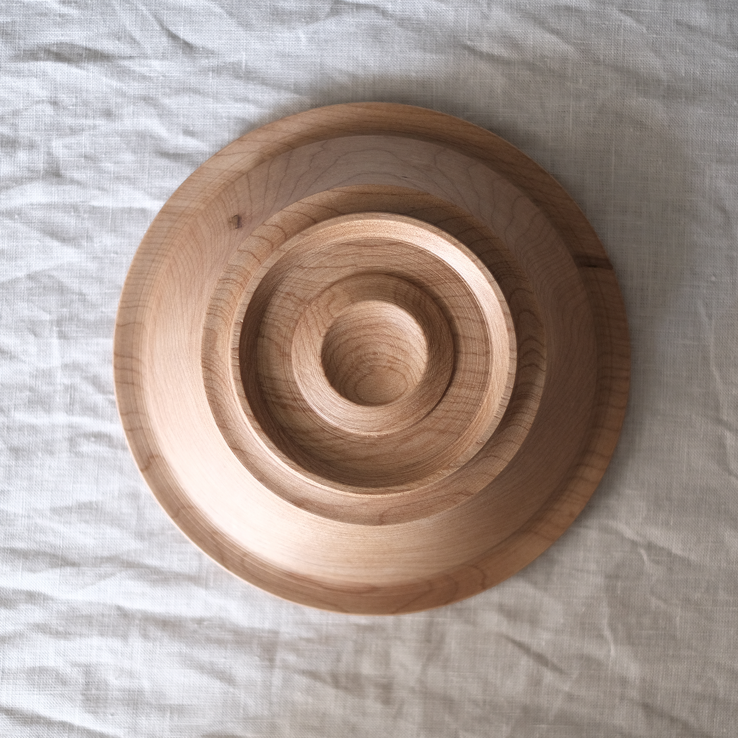 丸リム玉縁深皿 18cm(カエデ)【B】