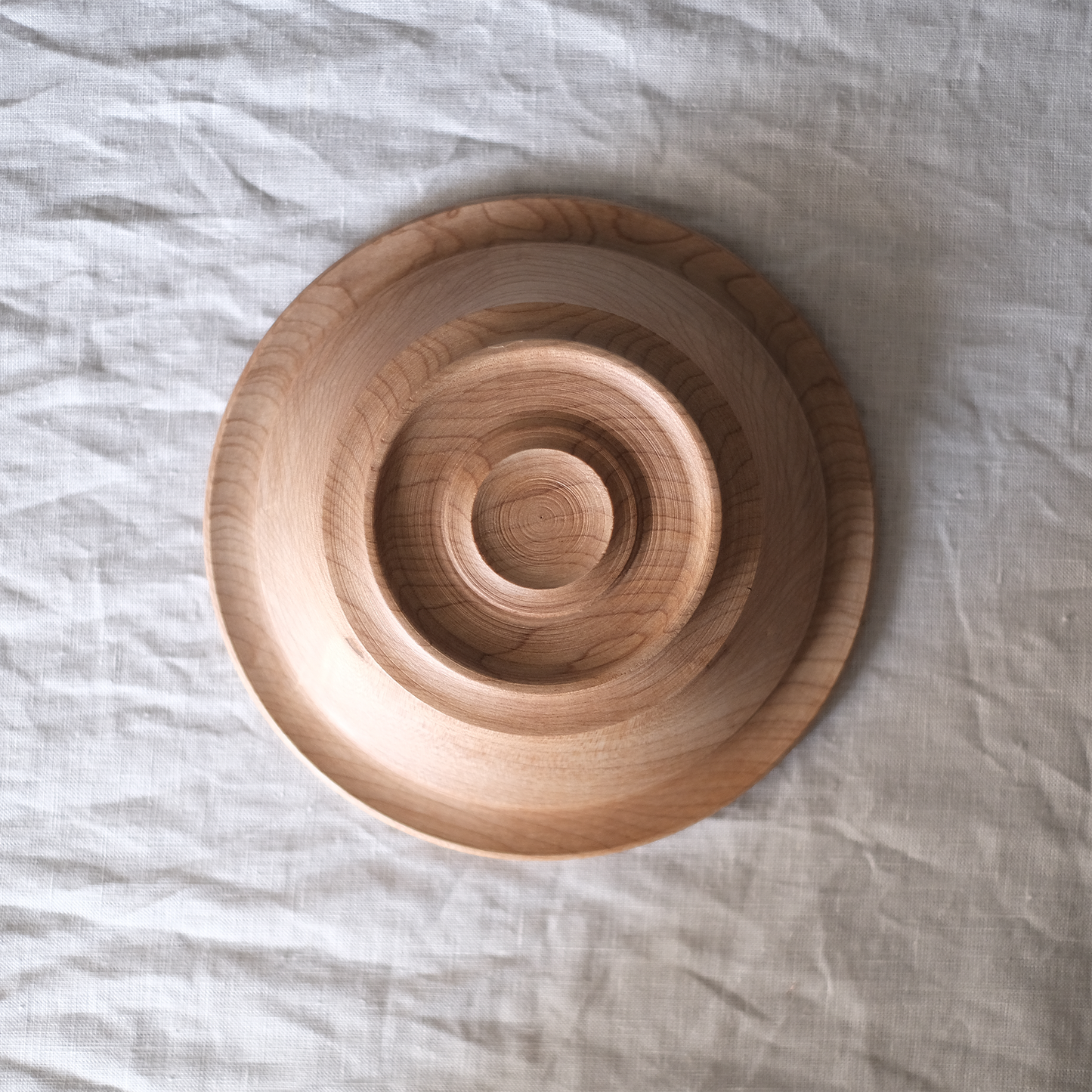 丸リム玉縁深皿 18cm(カエデ)【D】