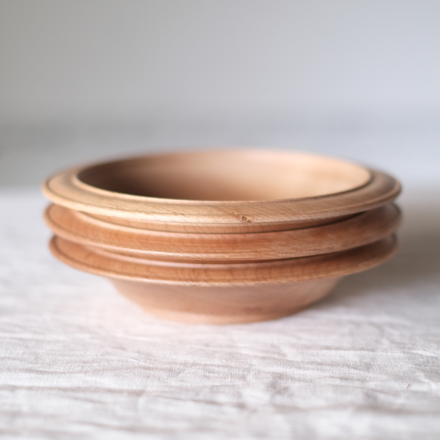 丸リム玉縁深皿 18cm(カエデ)【A】