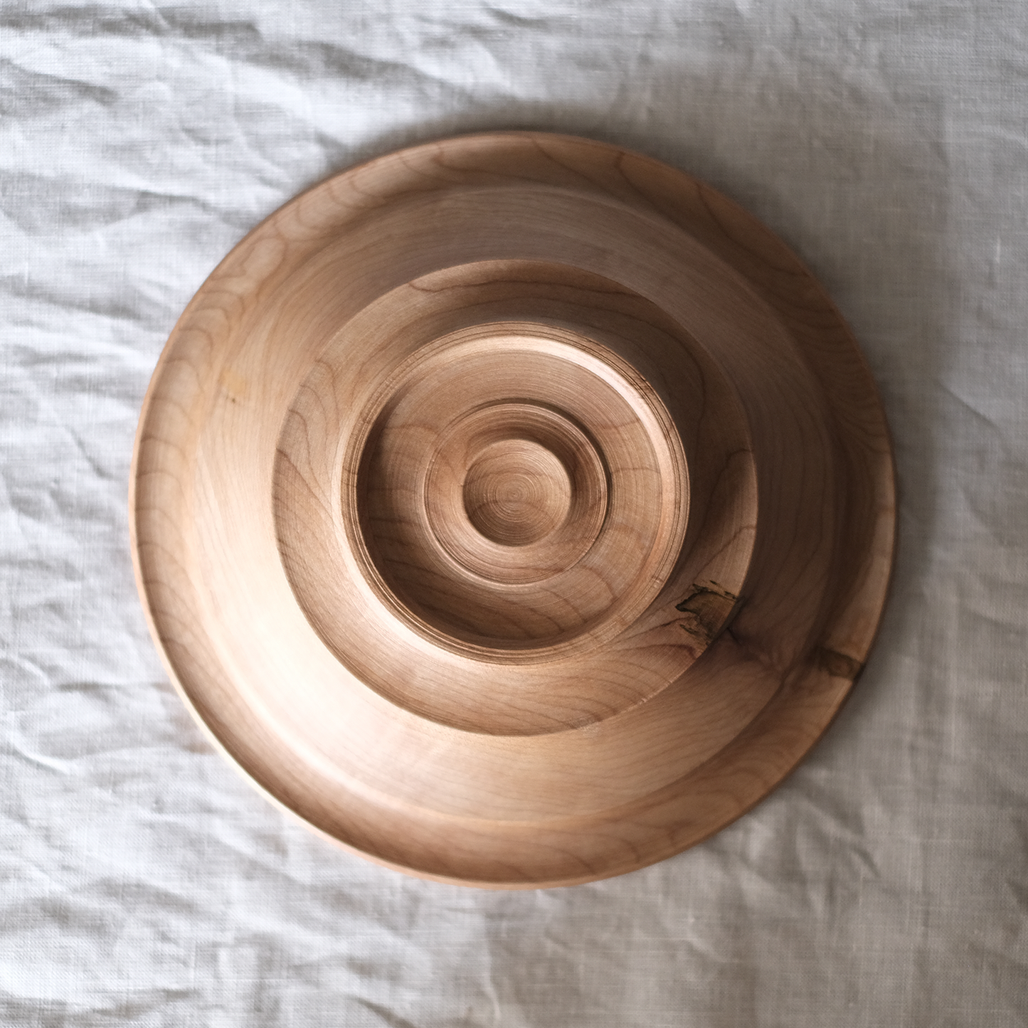 丸リム玉縁深皿 21cm(カエデ)【B】