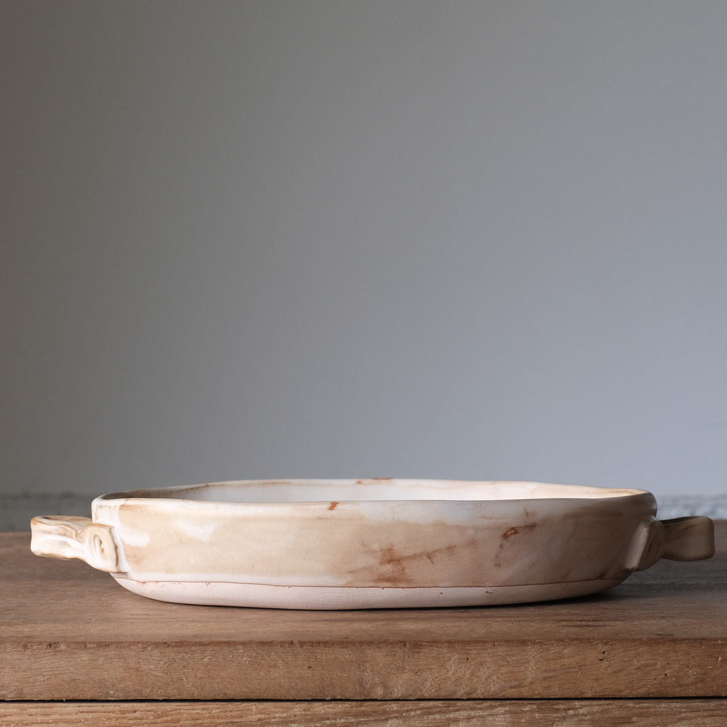 【石渡磨美 × ACOPOTTERY ふたり展】耐火オーバルプレート L 白