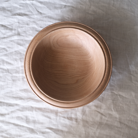 丸リム玉縁深皿 18cm(カエデ)【A】