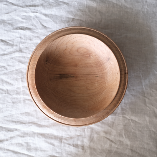 丸リム玉縁深皿 18cm(カエデ)【C】