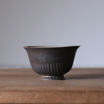 カフェオレボウル　黒唐金【A】