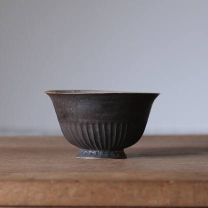 カフェオレボウル　黒唐金【A】
