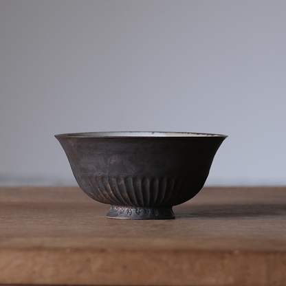 カフェオレボウル　黒唐金【B】