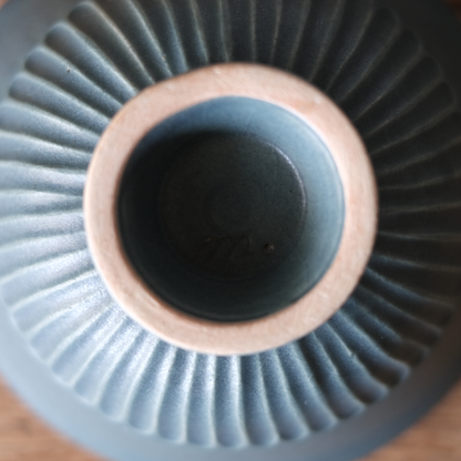 カフェオレボウル　青鼠【A】