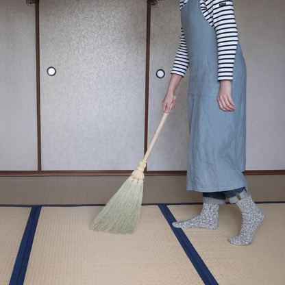 米澤ほうき工房：手箒　糸：白