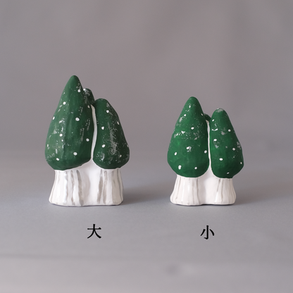 【3/9 ～ 11 18時まで販売】りなの村 張子展 はる、うらうら「三本の木(銀)」