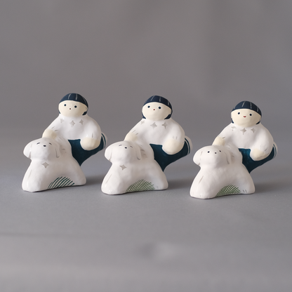 【3/9 ～ 11 18時まで販売】りなの村 張子展 はる、うらうら「うれしい散歩」