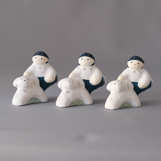 【3/9 ～ 11 18時まで販売】りなの村 張子展 はる、うらうら「うれしい散歩」