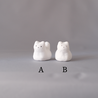 【3/9 ～ 11 18時まで販売】りなの村 張子展 はる、うらうら「白い猫」