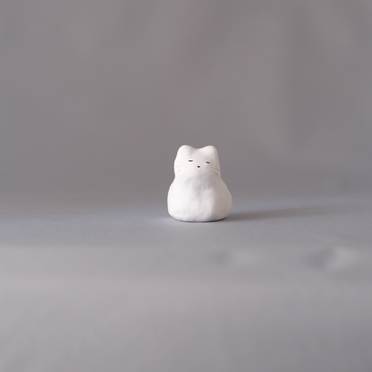 【3/9 ～ 11 18時まで販売】りなの村 張子展 はる、うらうら「白い猫」