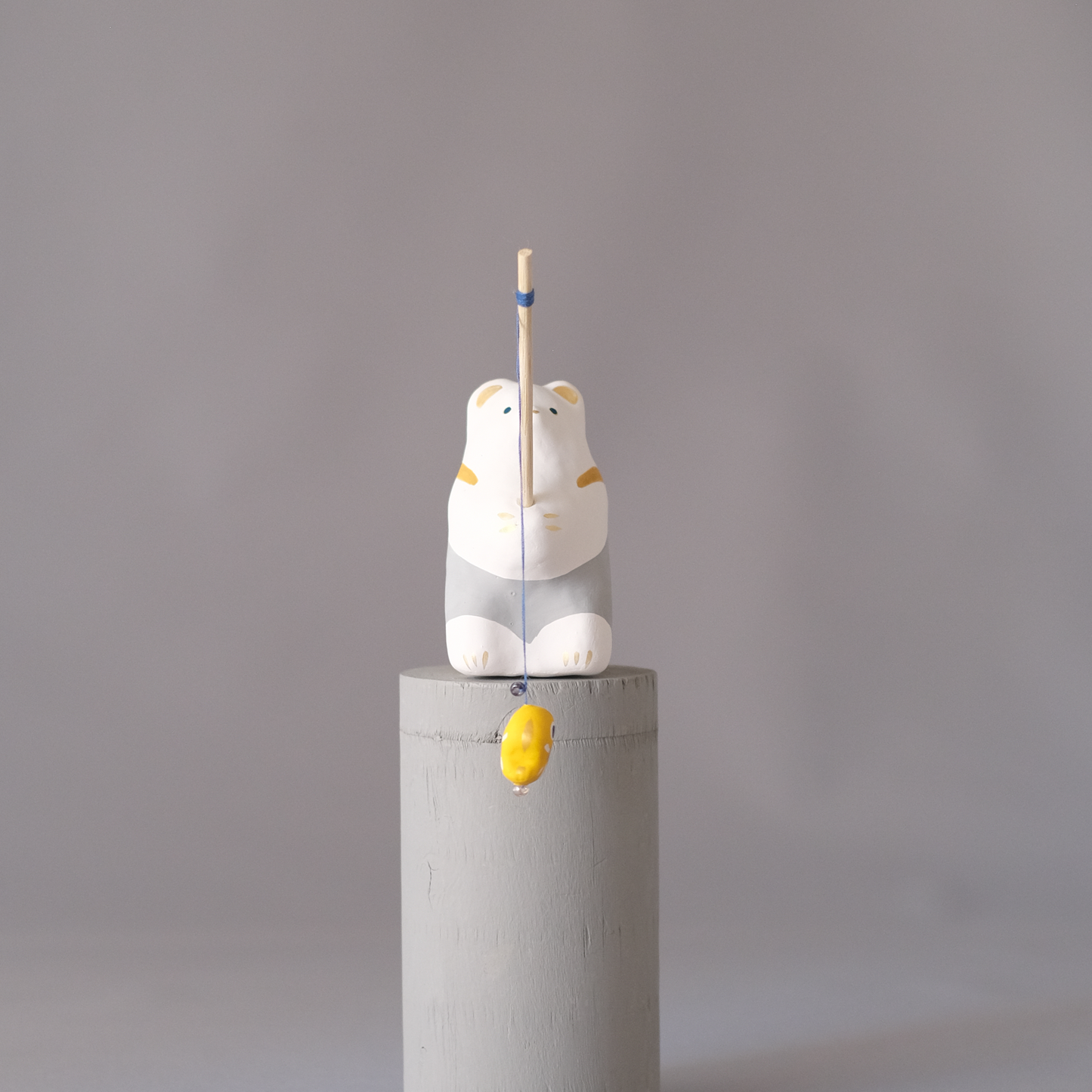 【3/9 ～ 11 18時まで販売】りなの村 張子展 はる、うらうら「釣りクマ」