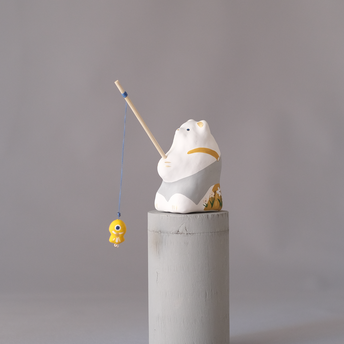 【3/9 ～ 11 18時まで販売】りなの村 張子展 はる、うらうら「釣りクマ」