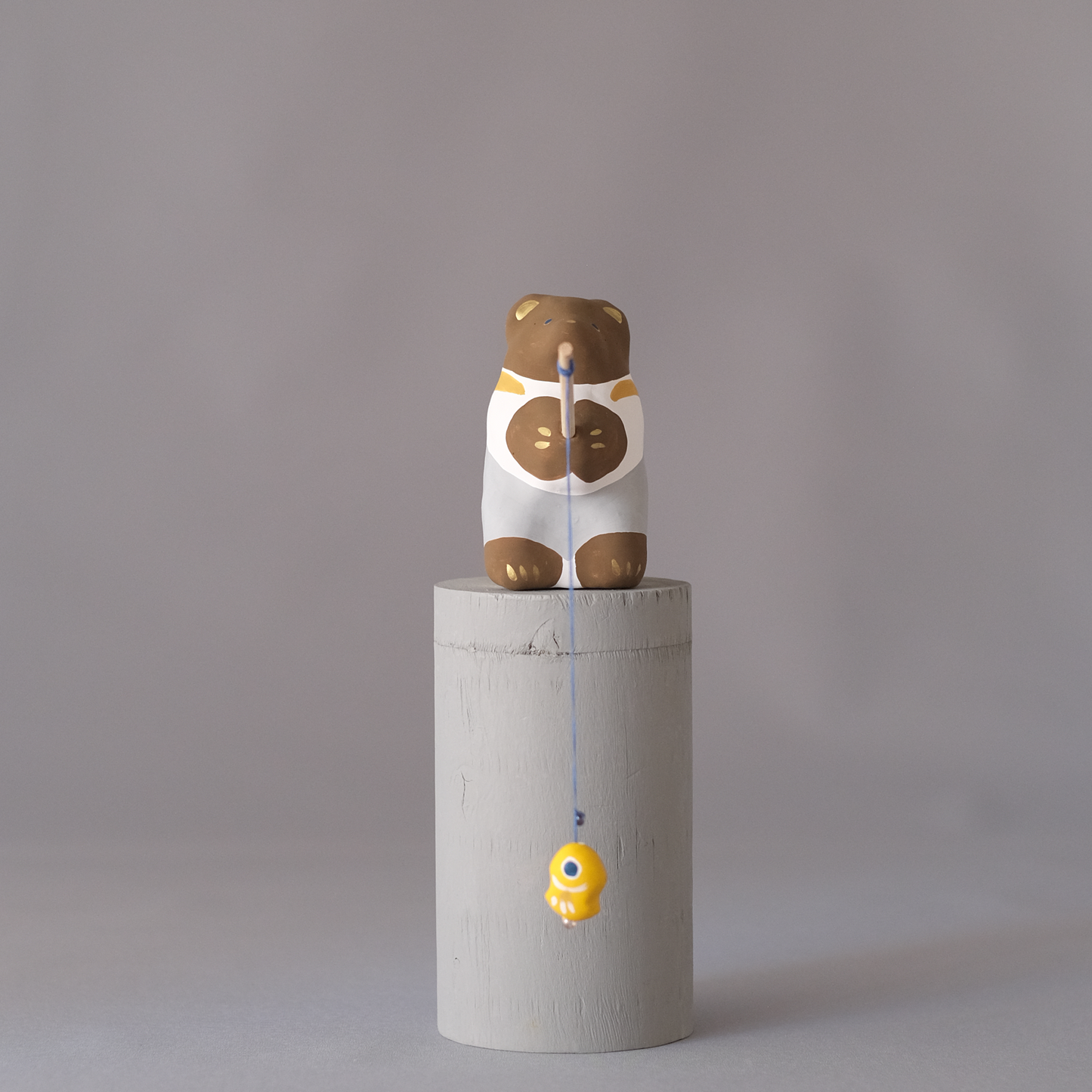 【3/9 ～ 11 18時まで販売】りなの村 張子展 はる、うらうら「釣りクマ」