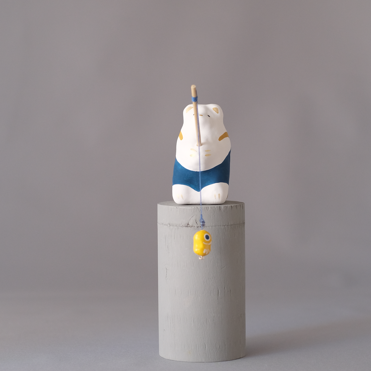 【3/9 ～ 11 18時まで販売】りなの村 張子展 はる、うらうら「釣りクマ」