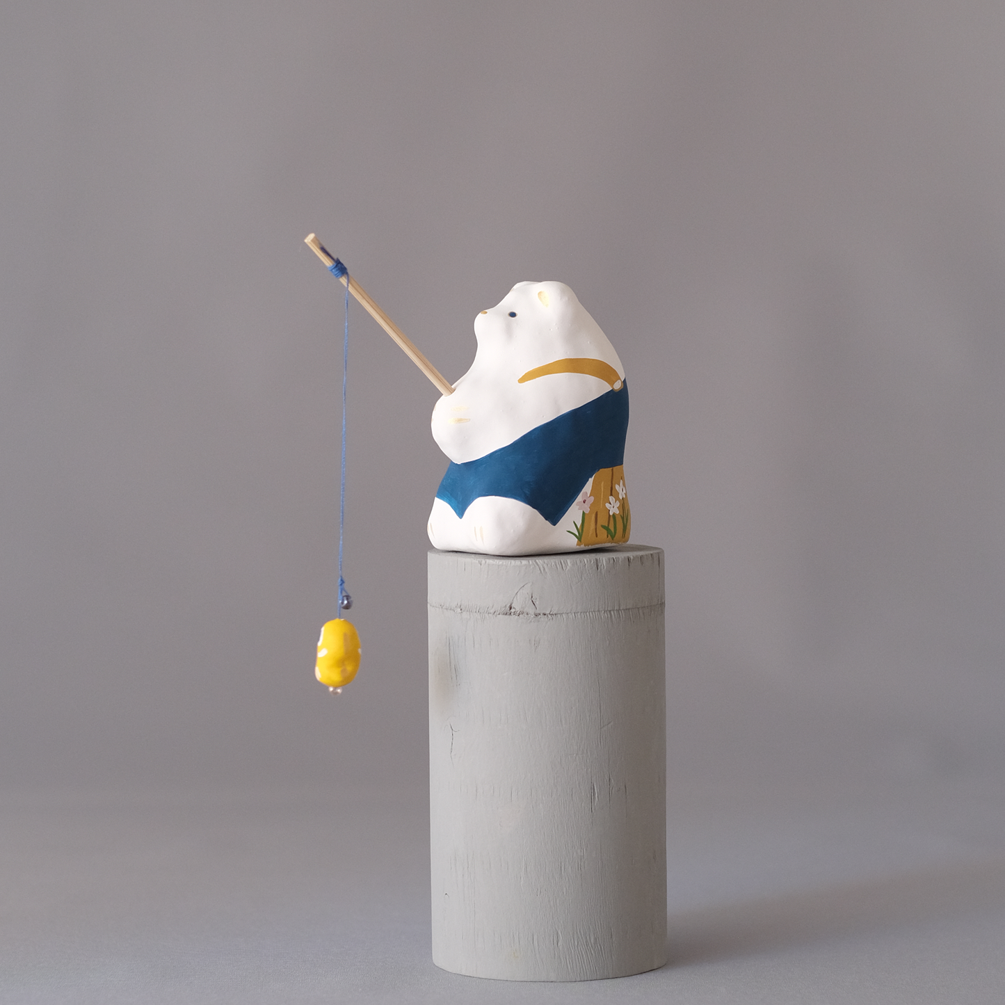 【3/9 ～ 11 18時まで販売】りなの村 張子展 はる、うらうら「釣りクマ」