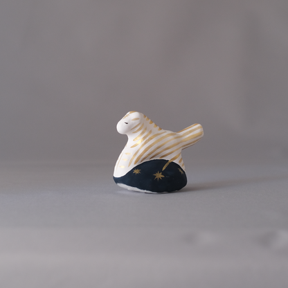 【3/9 ～ 11 18時まで販売】りなの村 張子展 はる、うらうら「願い星の馬（しまうま）」