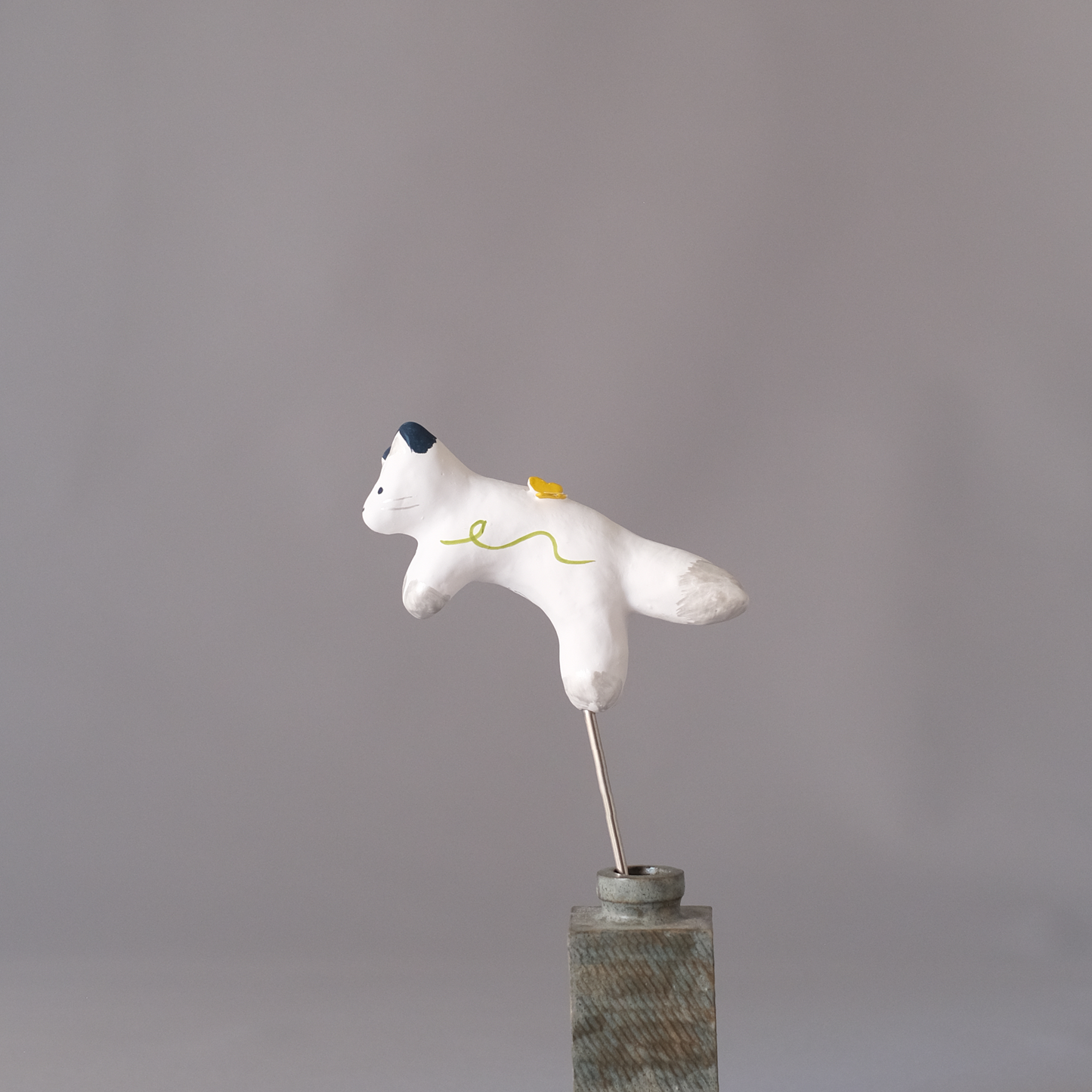 【3/9 ～ 11 18時まで販売】りなの村 張子展 はる、うらうら「春のキツネ(小)」