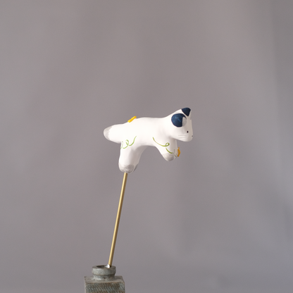 【3/9 ～ 11 18時まで販売】りなの村 張子展 はる、うらうら「春のキツネ(小)」