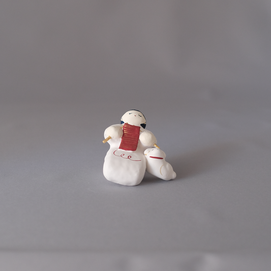 【3/9 ～ 11 18時まで販売】りなの村 張子展 はる、うらうら「あみものっ子」