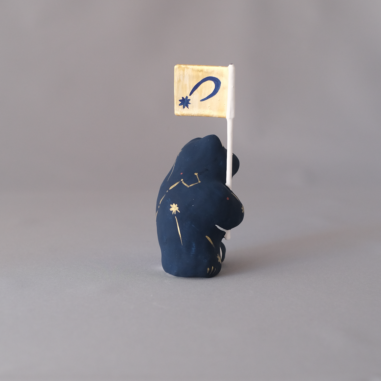 【3/9 ～ 11 18時まで販売】りなの村 張子展 はる、うらうら「北極星をめざすクマ」