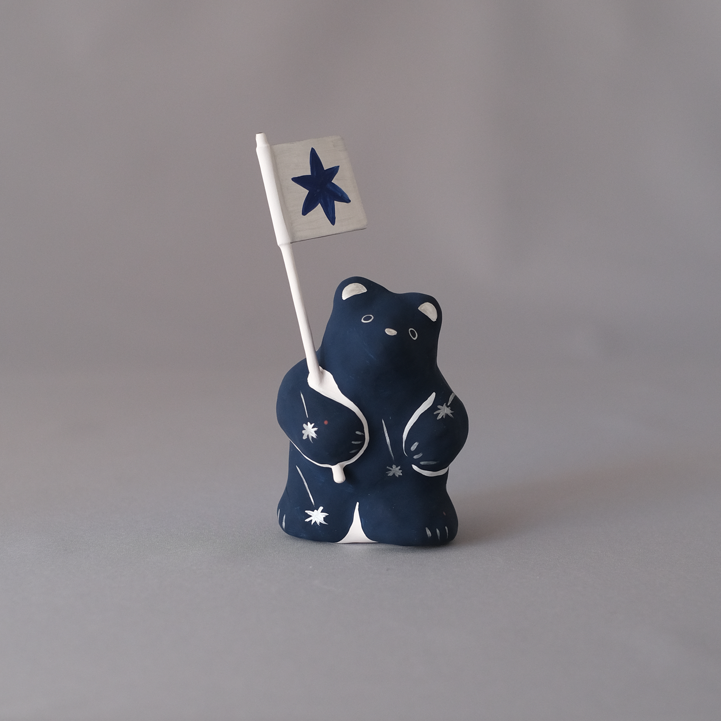 【3/9 ～ 11 18時まで販売】りなの村 張子展 はる、うらうら「北極星をめざすクマ」