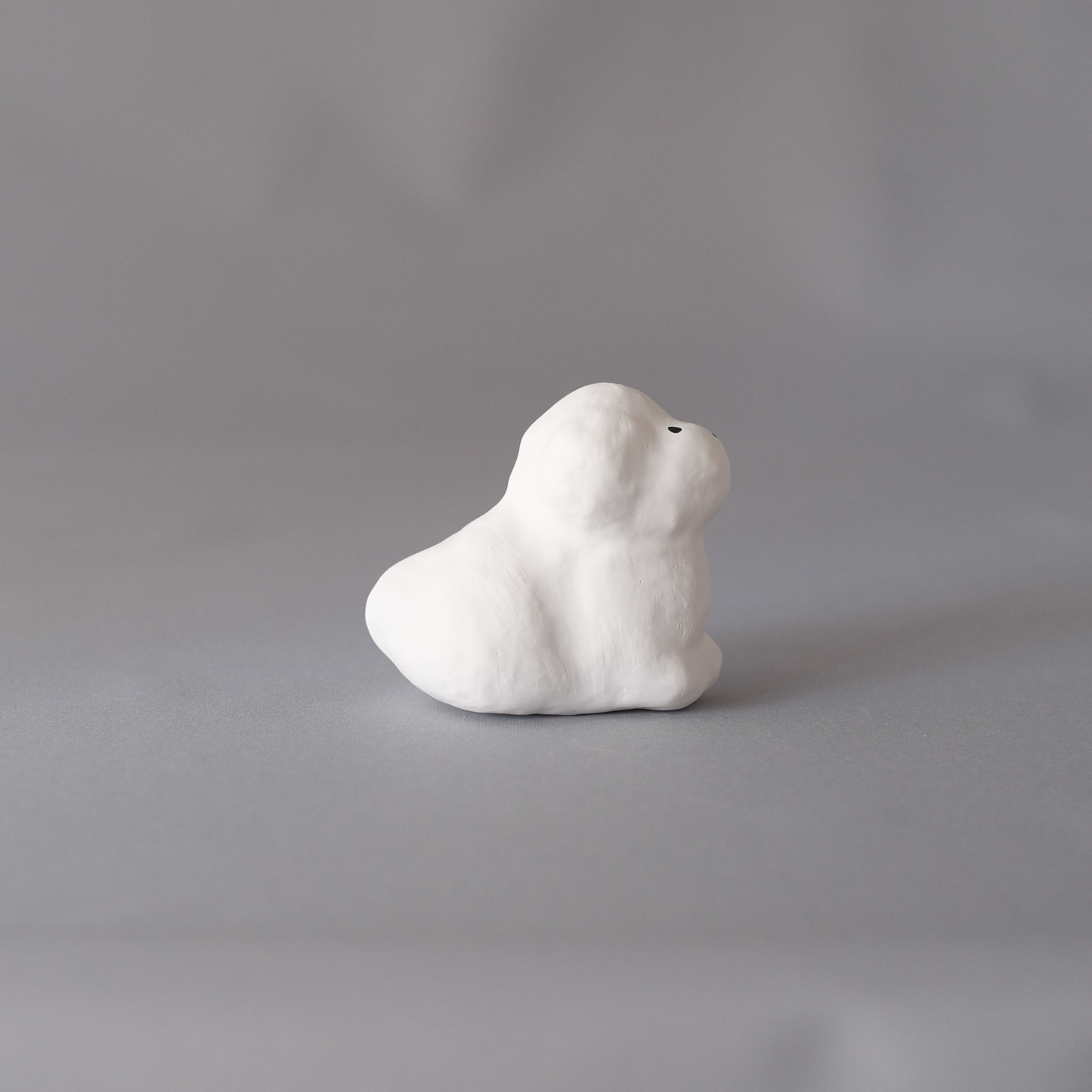 【3/9 ～ 11 18時まで販売】りなの村 張子展 はる、うらうら「白い犬」