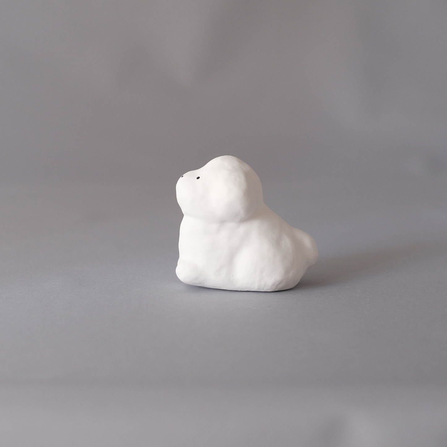 【3/9 ～ 11 18時まで販売】りなの村 張子展 はる、うらうら「白い犬」