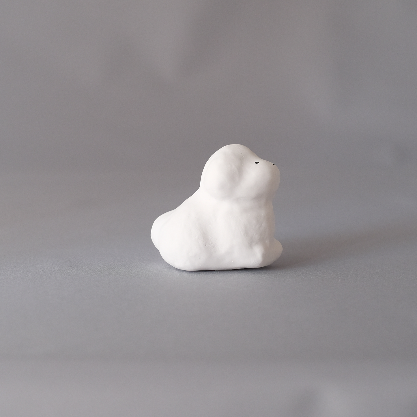 【3/9 ～ 11 18時まで販売】りなの村 張子展 はる、うらうら「白い犬」