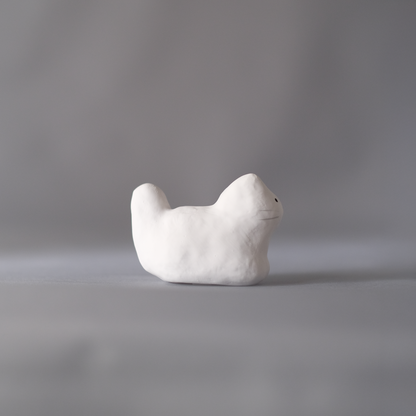 【3/9 ～ 11 18時まで販売】りなの村 張子展 はる、うらうら「白い猫」