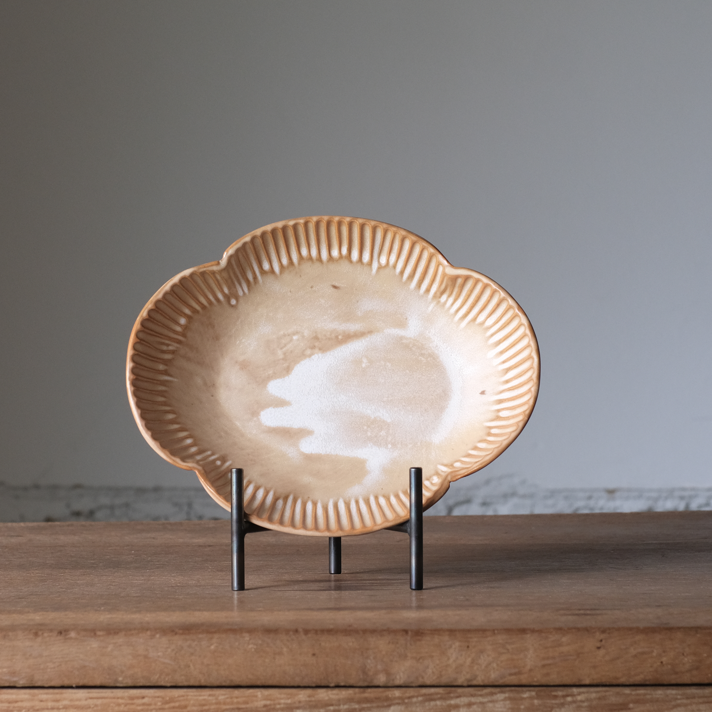 【石渡磨美 × ACOPOTTERY ふたり展】耐熱木瓜深皿 M　白