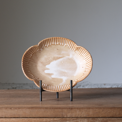 【石渡磨美 × ACOPOTTERY ふたり展】耐熱木瓜深皿 M　白