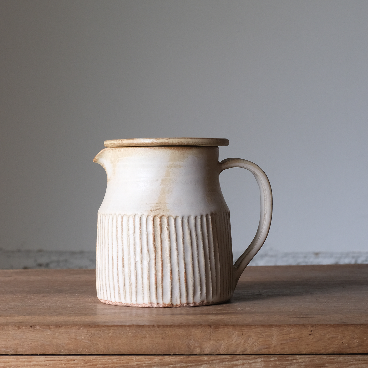 【石渡磨美 × ACOPOTTERY ふたり展】耐火ポット L 鎬（しのぎ）