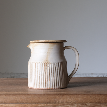 【石渡磨美 × ACOPOTTERY ふたり展】耐火ポット L 鎬（しのぎ）