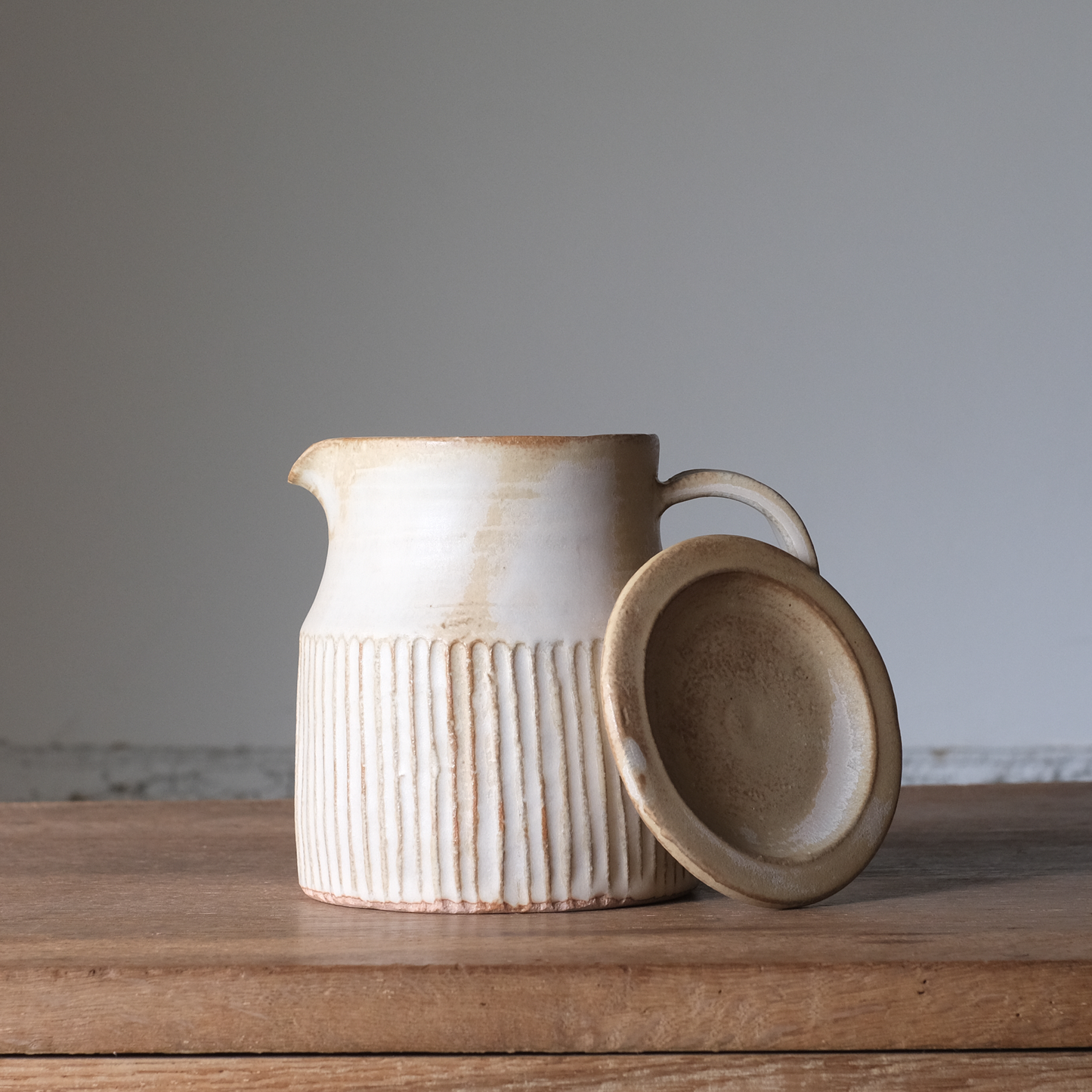 【石渡磨美 × ACOPOTTERY ふたり展】耐火ポット L 鎬（しのぎ）
