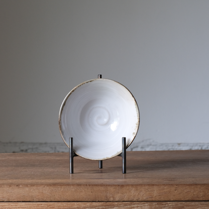 【石渡磨美 × ACOPOTTERY ふたり展】カフェオレボウル 青鼠