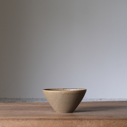 【石渡磨美 × ACOPOTTERY ふたり展】ボウル S 茶