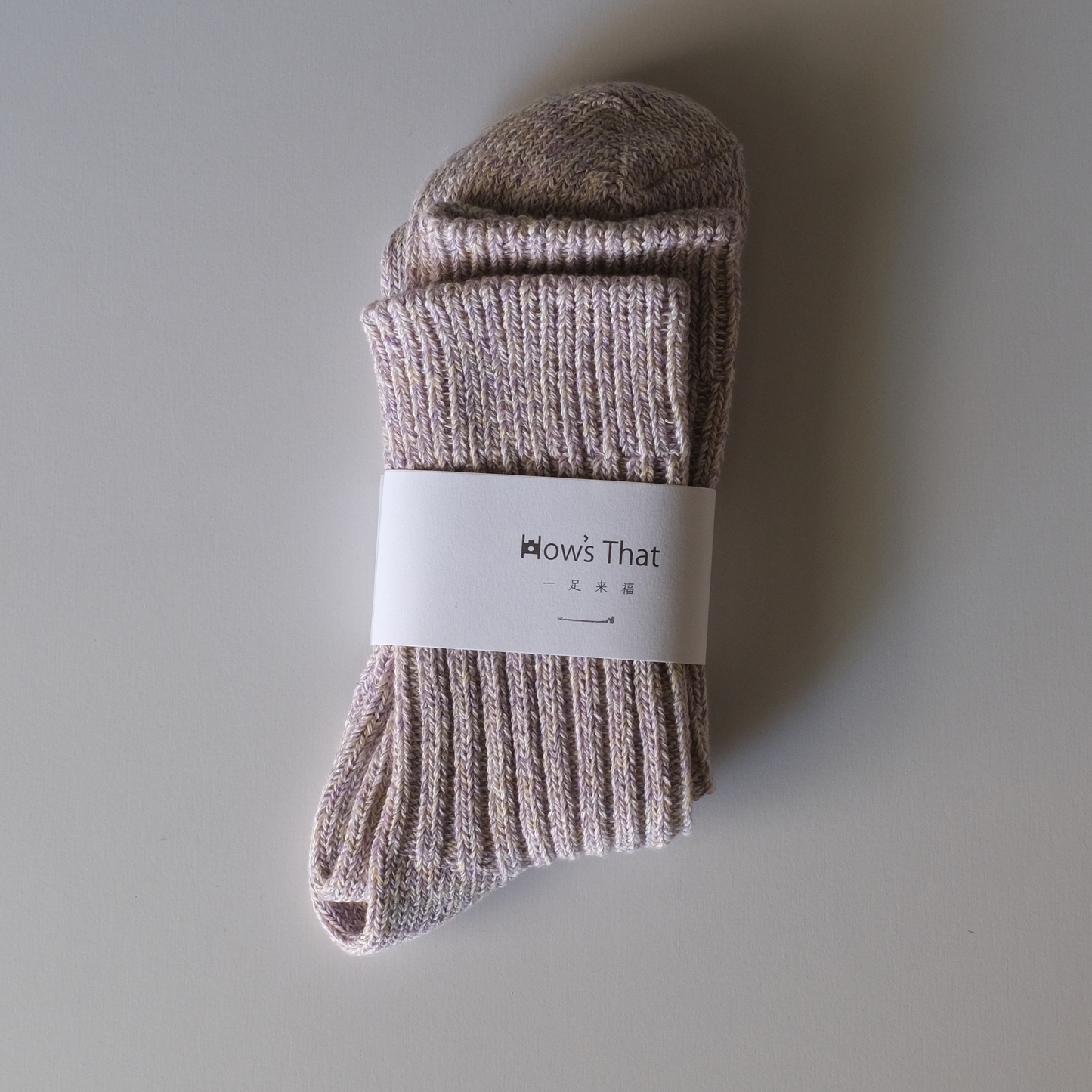 パステルくつした ラベンダー系 25～27.5ｃｍ