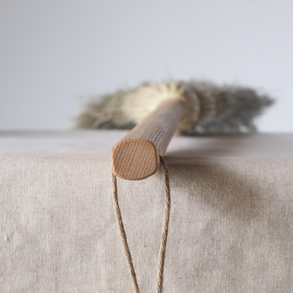 米澤ほうき工房：手箒ロング　糸：白